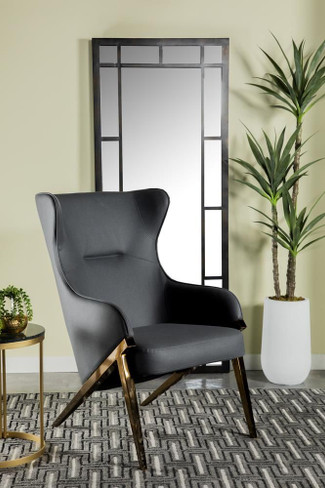 Walker Upholstered high Wingback Accent Chair Slate / CS-903053