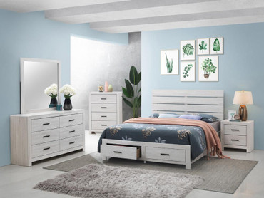 Brantford 5-piece Eastern King Bedroom Set Coastal White / CS-207050KE-S5