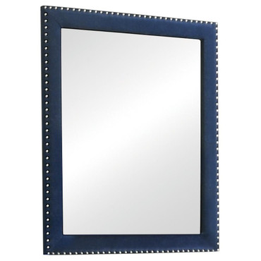 Melody Upholstered Dresser Mirror Pacific Blue / CS-223374