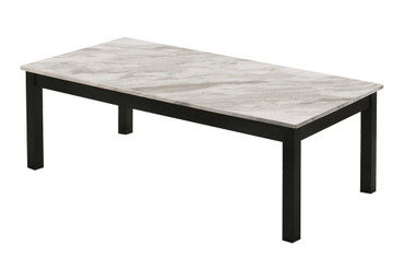 Bates Faux Marble 3-piece Occasional Table Set White and Black / CS-723615