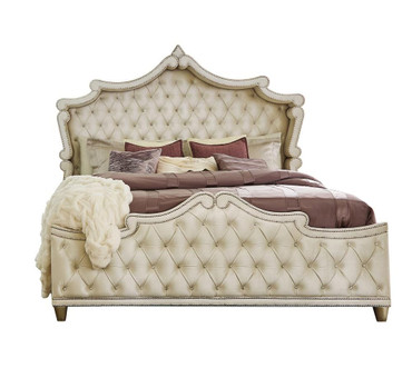 Antonella 4-piece Eastern King Bedroom Set Ivory / CS-223521KE-S4