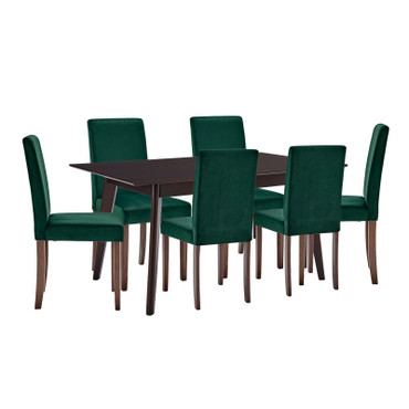 Prosper 7 Piece Upholstered Velvet Dining Set / EEI-4288