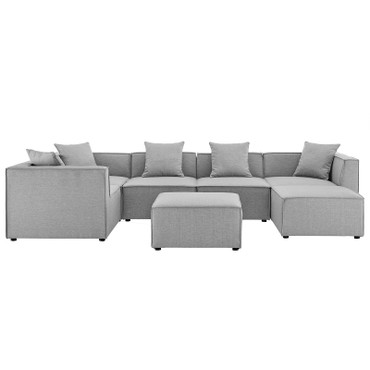 Saybrook 7-Piece Outdoor Patio Upholstered Sectional Sofa / EEI-4387