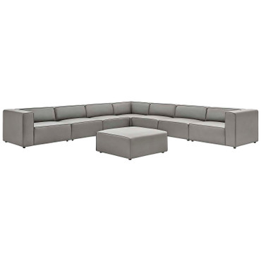 Mingle Vegan Leather 8-Piece Sectional Sofa Set / EEI-4799