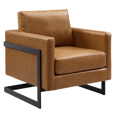 Posse Vegan Leather Accent Chair / EEI-4392