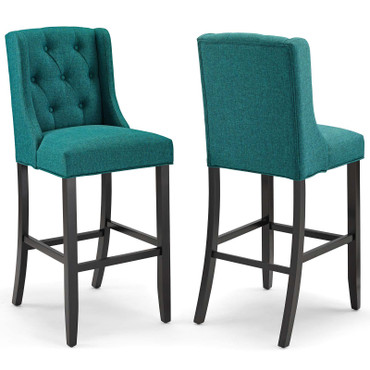 Baronet Bar Stool Upholstered Fabric Set of 2 / EEI-4022