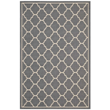 Avena Moroccan Quatrefoil Trellis 4x6 Indoor and Outdoor Area Rug / R-1137-46