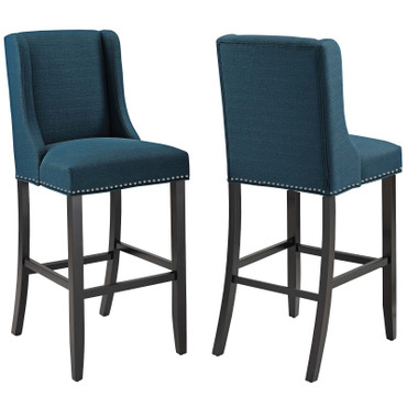 Baron Bar Stool Upholstered Fabric Set of 2 / EEI-4018