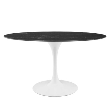 Lippa 54" Oval Artificial Marble Dining Table / EEI-5185