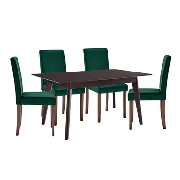 Prosper 5 Piece Upholstered Velvet Dining Set / EEI-4185