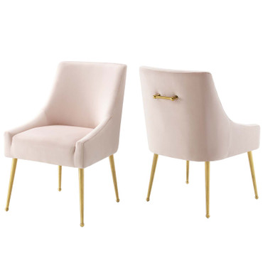 Discern Upholstered Performance Velvet Dining Chair Set of 2 / EEI-4148