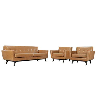 Engage 3 Piece Leather Living Room Set / EEI-1763