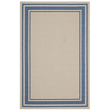 Rim Solid Border 8x10 Indoor and Outdoor Area Rug / R-1140-810