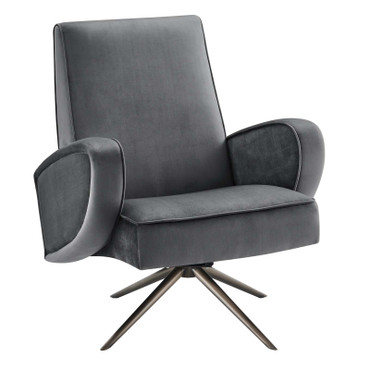Superior Performance Velvet Swivel Chair / EEI-5027
