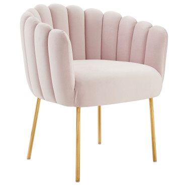 Sanna Channel Tufted Performance Velvet Armchair / EEI-5024