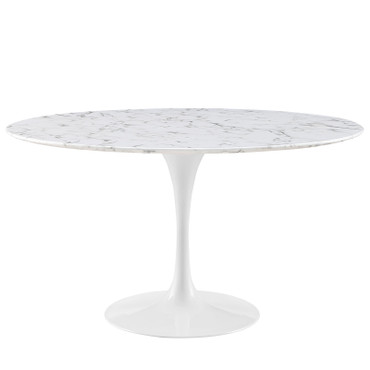 Lippa 54" Round Artificial Marble Dining Table / EEI-1132