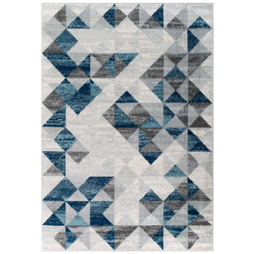 Entourage Elettra Distressed Geometric Triangle Mosaic 5x8 Area Rug / R-1176-58