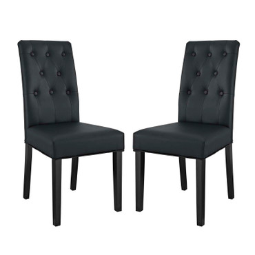 Confer Dining Side Chair Vinyl Set of 2 / EEI-3323