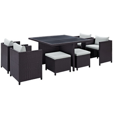 Inverse 9 Piece Outdoor Patio Dining Set / EEI-726