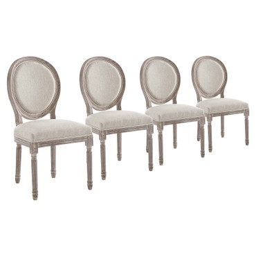 Emanate Dining Side Chair Upholstered Fabric Set of 4 / EEI-3468