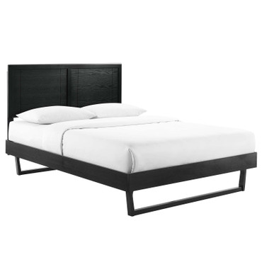 Marlee Twin Wood Platform Bed With Angular Frame / MOD-6627