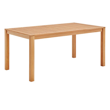 Farmstay 63" Rectangle Outdoor Patio Teak Wood Dining Table / EEI-3719
