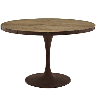 Drive 48" Round Wood Top Dining Table / EEI-2004