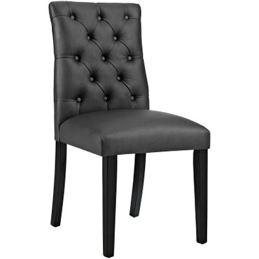 Duchess Button Tufted Vegan Leather Dining Chair / EEI-2230