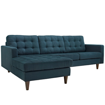 Empress Left-Facing Upholstered Fabric Sectional Sofa / EEI-1666