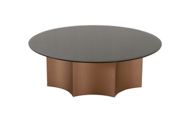Modrest - Ingram Modern Low Round Coffee Table / VGOD-LZ-276C-L-CT