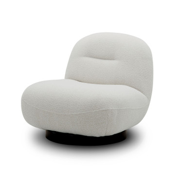 Modrest Renee - Modern Cream Fabric Swivel Chair / VGKK-KFA1157-C-CH