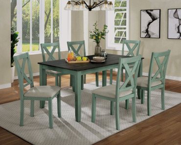 ANYA 7 Pc. Dining Table Set / CM3476GR-T-7PK