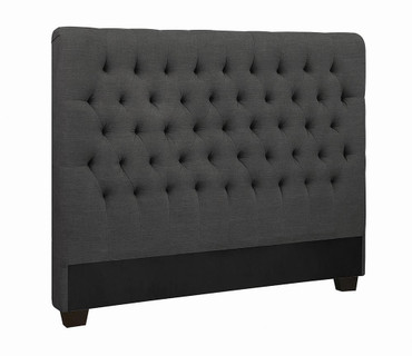 Chloe Upholstered Queen Panel Headboard Charcoal / CS-300529QB1