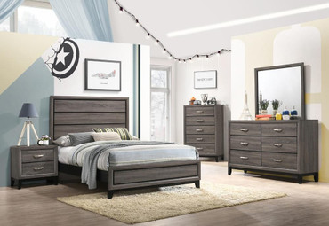 Watson 4-piece Full Bedroom Set Grey Oak / CS-212421F-S4