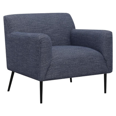 Darlene Upholstered Tight Back Accent Chair Navy Blue / CS-905641