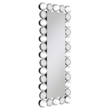 Aghes 24 x 62 Inch Wall Mirror with Lighting Silver / CS-961623