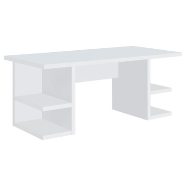 Alice 71-inch 4-shelf Engineered Wood Writing Desk White / CS-801455