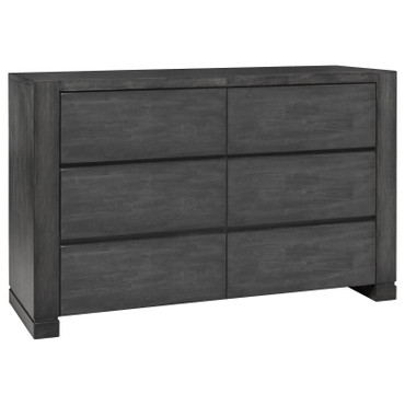 Lorenzo 6-drawer Dresser Dark Grey / CS-224263