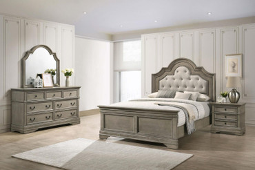 Manchester 4-piece California King Bedroom Set Wheat Brown / CS-222891KW-S4