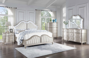 Evangeline 5-piece Eastern King Bedroom Set Silver Oak / CS-223391KE-S5