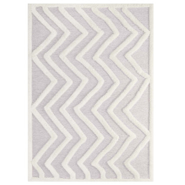 Whimsical Pathway Abstract Chevron 5x8 Shag Area Rug / R-1156-58