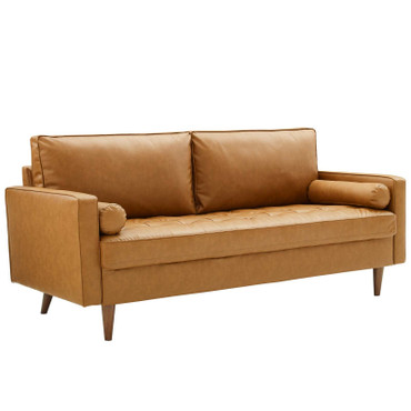 Valour Upholstered Faux Leather Sofa / EEI-3765