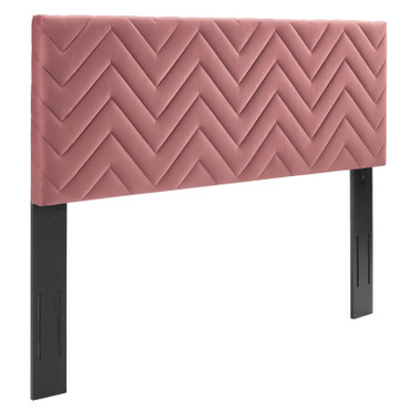 Mercy Chevron Tufted Performance Velvet Twin Headboard / MOD-6658