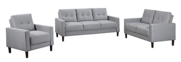 Bowen Upholstered Track Arm Tufted Loveseat Grey / CS-506782