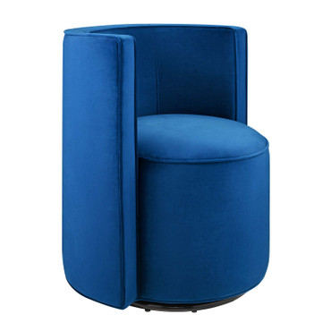 Della Performance Velvet Fabric Swivel Chair / EEI-6222