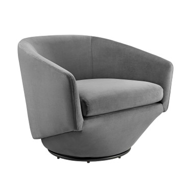 Series Performance Velvet Fabric Swivel Chair / EEI-6224