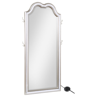 Evangeline Full Length LED Light Floor Mirror Silver Oak / CS-223400