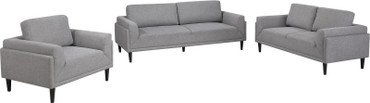 Rilynn Upholstered Track Arm Sofa Grey / CS-509524