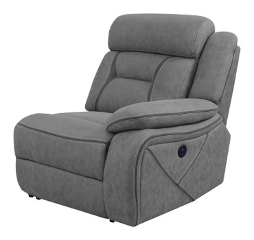 Higgins Modular Sectional Raf Power Recliner Grey / CS-600370B3