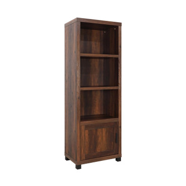 Sachin 3-shelf Media Tower With Storage Cabinet Dark Pine / CS-707736